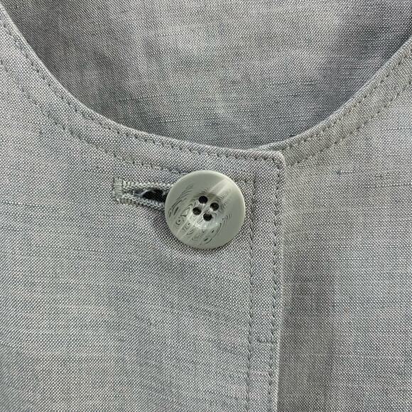 Valerie Stevens Linen Blend Coat Size 14 Petite - Picture 3 of 12